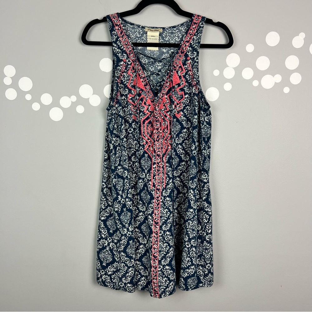 Flying Tomato Embroidered Bohemian Tunic Size Small
